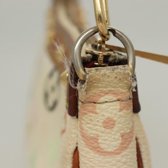 LOUIS VUITTON Monogram Multicolor Pochette Pouch White M92649 LV Auth 135545 - Picture 12 of 16